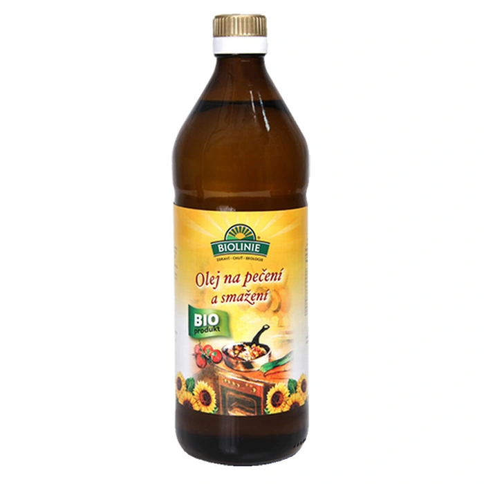Biolinie Olej slunečnicový na pečení a smažení 750 ml BIO