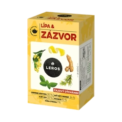 LEROS Čajový dýchánek lípa & zázvor 20x2 g