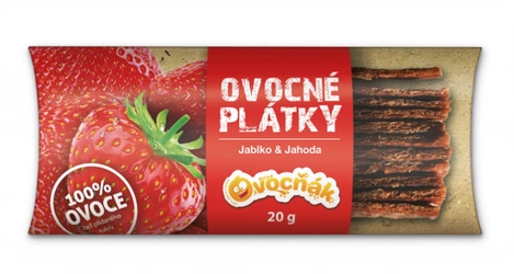 Ovocňák Ovocné plátky jablko jahoda 20 g
