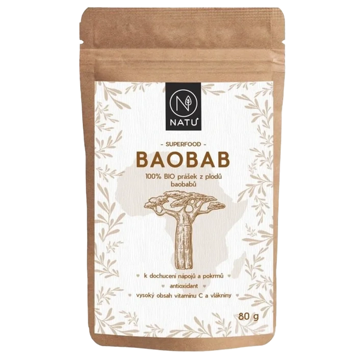 NATU Baobab prášek 80g BIO