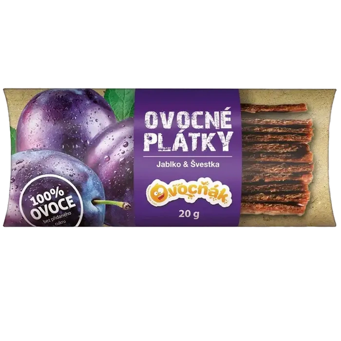 Ovocňák Ovocné plátky jablko švestka 20 g