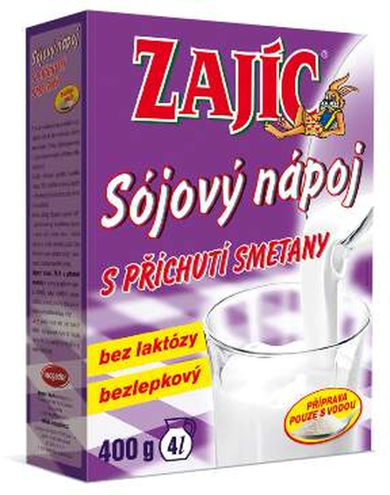 Mogador Zajíc Sójový nápoj s příchutí smetany 400 g