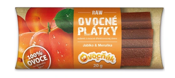 Ovocňák Ovocné plátky jablko meruňka 20 g