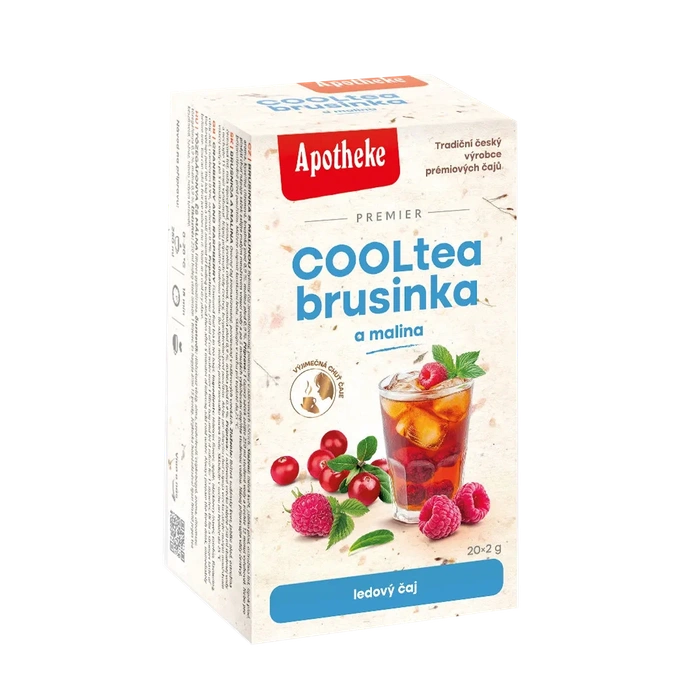 Apotheke COOLTEA Brusinka s malinou 20x2g