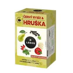 LEROS Čajový dýchánek černý rybíz & hruška 20x2,5 g