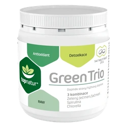 Topnatur Green Trio (spirulina, chlorella, zelený ječmen) 540 tbl.