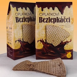 Pura Oplatkoví bezlepkáčci čokoládoví (trojhránky) 50 g
