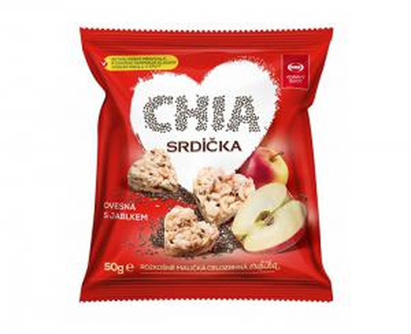 Semix Chia srdíčka ovesná s jablkem 50g