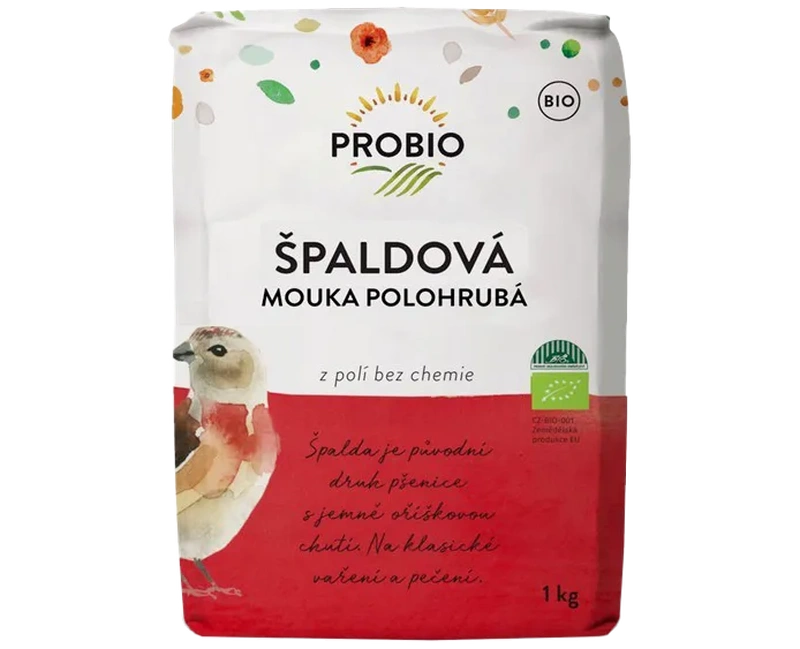 PROBIO Špaldová mouka polohrubá 1 kg BIO