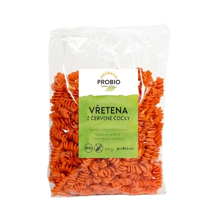 PROBIO Těstoviny vřetena z červené čočky 250 g BIO