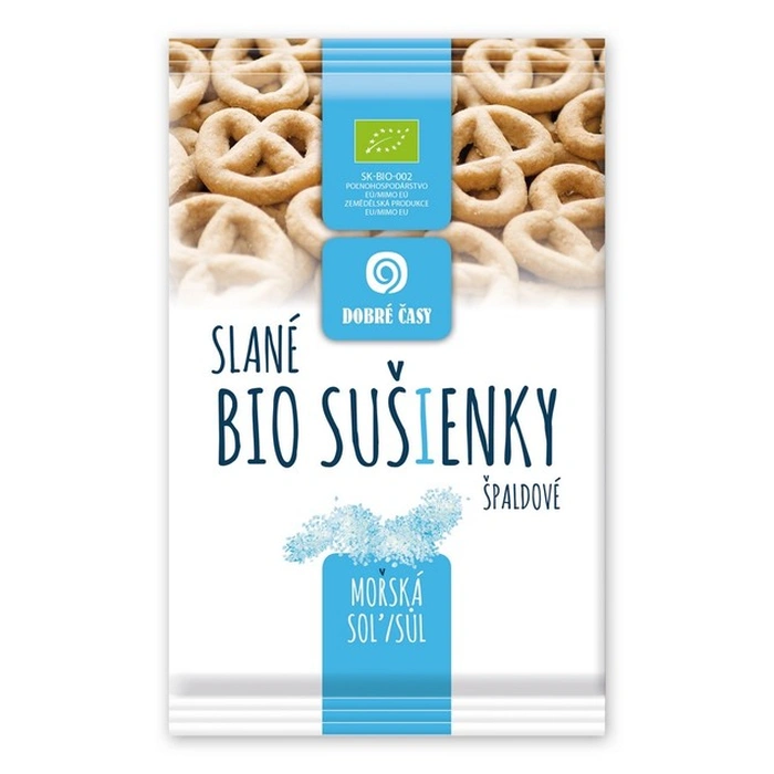Dobré časy Sušenky špaldové s mořskou solí 140 g Bio