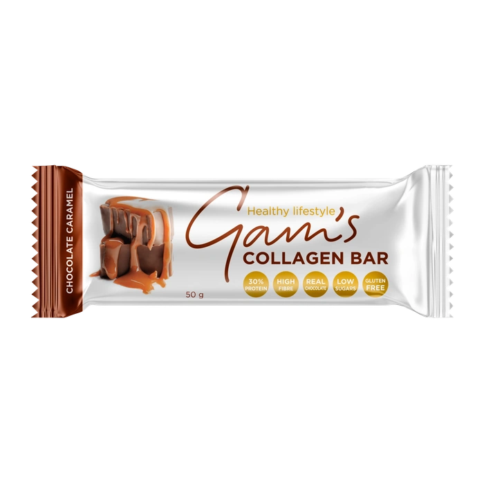 Gam's Tyčinka s kolagenem čokoláda, karamel 50 g