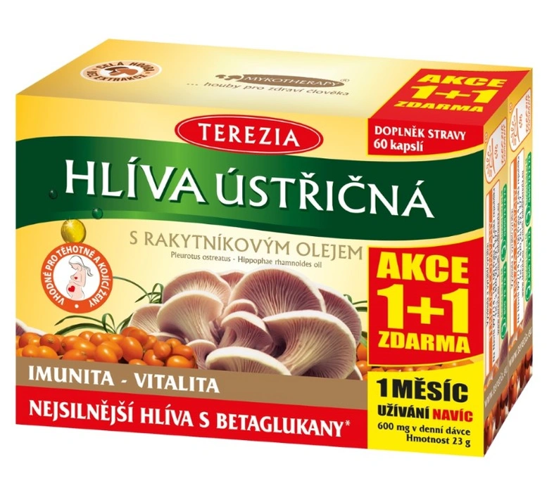 Terezia Company Hlíva ústřičná s rakytníkovým olejem 120 kapslí