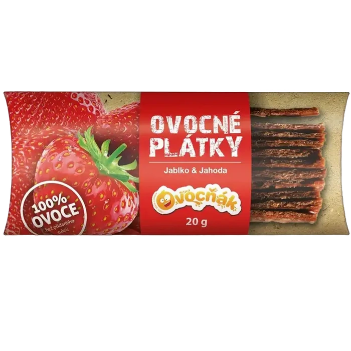 Ovocňák Ovocné plátky jablko jahoda 20 g