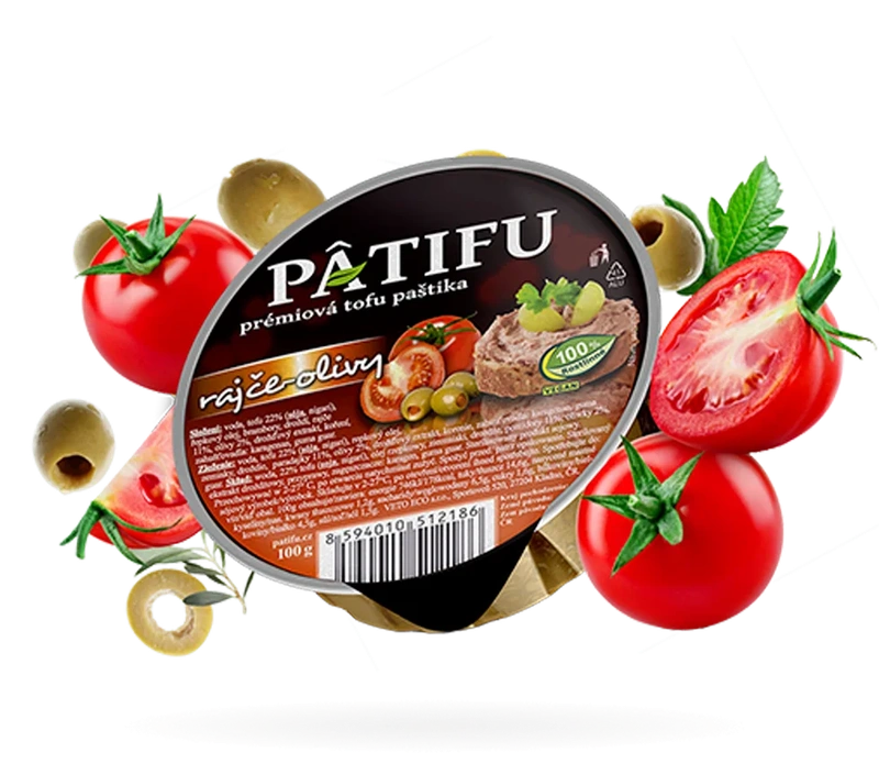 Patifu tofu paštika rajče-olivy 100g BLP