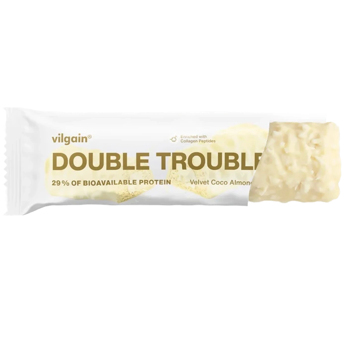 Vilgain Double Trouble Protein Bar kokosovo-mandlový krém 55 g