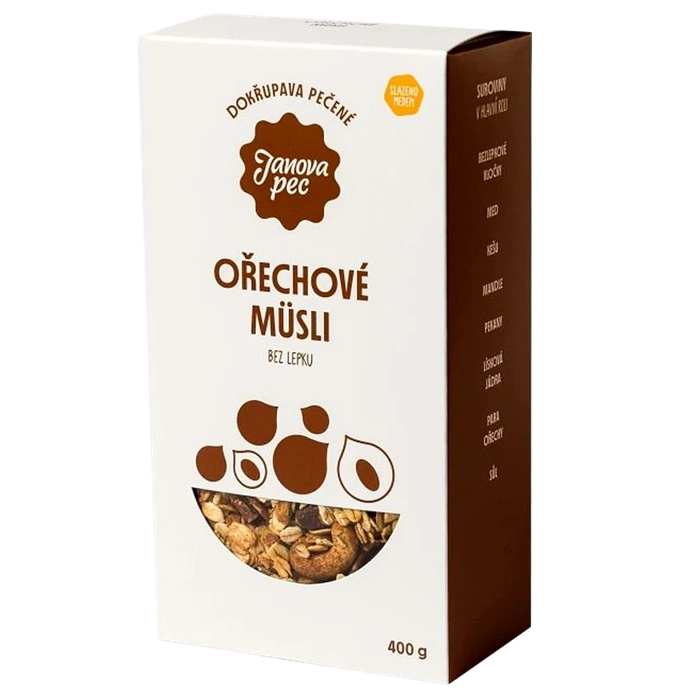 Janova pec Müsli pečené ořechové bez lepku 400g