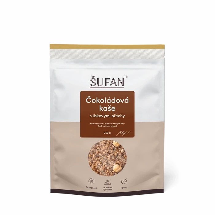 Šufan Čokoládová kaše s lískovými ořechy 250 g
