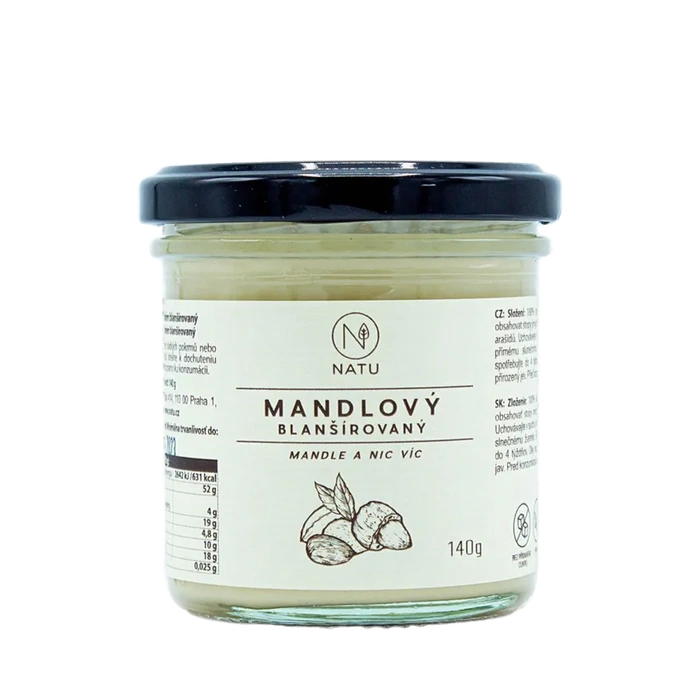 NATU Mandlový krém blanšírovaný 140 g