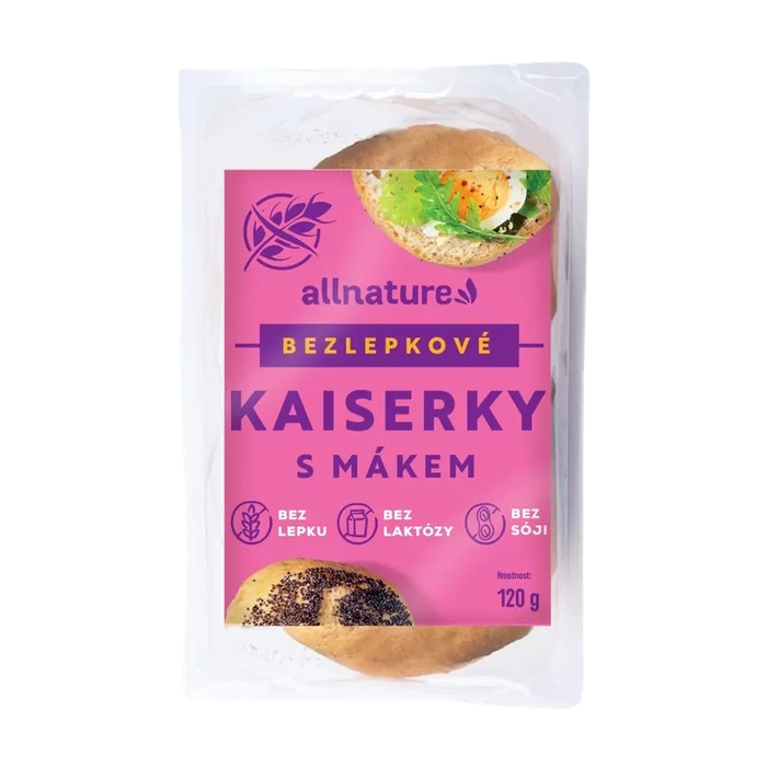 Allnature Bezlepkové kaiserky s mákem 120 g